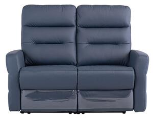 Mila Leather Electric Recliner 2 Seater Sofa In Blue