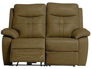 Santino Leather Electric Recliner 2 Seater Sofa In Brown