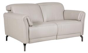 Nellie Leather Fixed 2 Seater Sofa In Cashmere