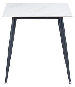 Luna Sintered Stone Dining Table Square In White Snow