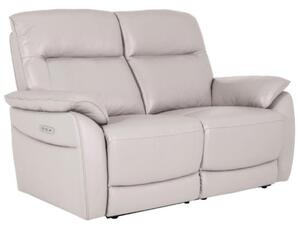 Neci Leather Fixed 2 Seater Sofa In Cashmere