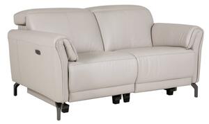 Nellie Leather Electric Recliner 2 Seater Sofa In Cashmere