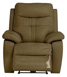 Santino Leather Electric Recliner Armchair In Brown