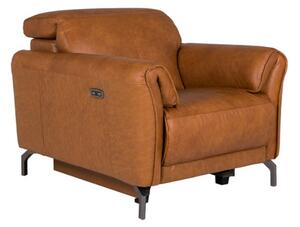 Nellie Leather Electric Recliner Armchair In Tan