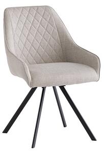 Valko Fabric Dining Chair Swivel In Stone