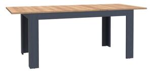 Belgin Wooden Extending Dining Table In Navy And Oak