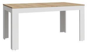 Belgin Wooden Extending Dining Table In White And Oak