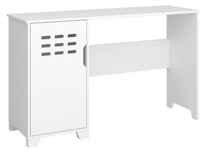 Luna Wooden Laptop Desk With 1 Door In Pure White