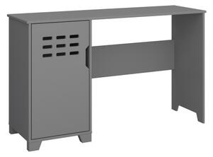 Luna Wooden Laptop Desk With 1 Door In Folkestone Grey