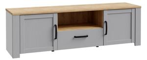 Belgin TV Stand 2 Door 1 Drawer In Riviera Oak And Grey Oak