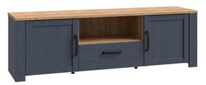 Belgin TV Stand 2 Door 1 Drawer In Riviera Oak And Navy