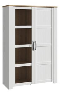 Belgin Display Cabinet 2 Doors In Riviera Oak And White