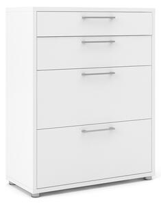 Prax Wooden Office Storage Cabinet With 4 Drawers In White