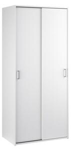 Scalia Wooden Wardrobe With 2 Sliding Doors In White