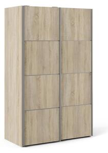 Vrok Sliding Wardrobe With 2 Oak Doors 2 Shelves In Oak