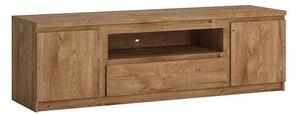 Felton Wooden Large TV Stand With 2 Doors 1 Drawer In Oak