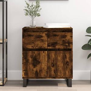 Urbino Wooden Sideboard With 2 Doors 1 Drawer In Smoked Oak