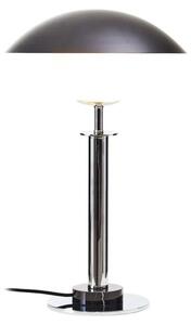 Ocho Black Table Lamp With Silver Body And Black Marble Base