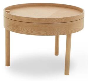 Varna Wooden Round Side Table In Oak