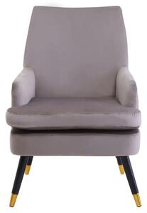 Lagos Velvet Armchair In Mink