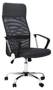 Brent Fabric Home Office Chair In Black Mesh