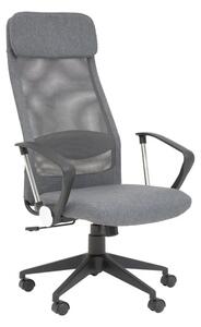 Brent Fabric Home Office Chair In Grey Mesh