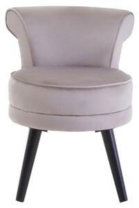 Lagos Velvet Kids Seating Chair In Mink