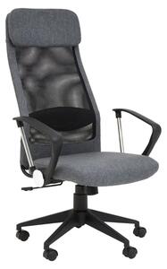 Brent Fabric Home Office Chair In Black Mesh And Grey