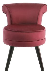 Lagos Velvet Kids Seating Chair In Wine