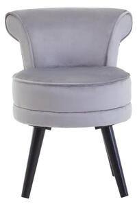 Lagos Velvet Kids Seating Chair In Grey