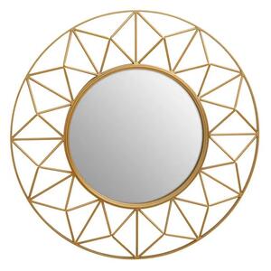 Mainz 3D Wall Mirror With Gold Metal Frame