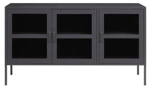 Accra Steel Display Cabinet With 3 Doors In Grey