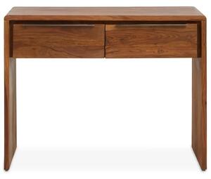 Saki Sheesham Wood Console Table With 2 Doors In Acacia