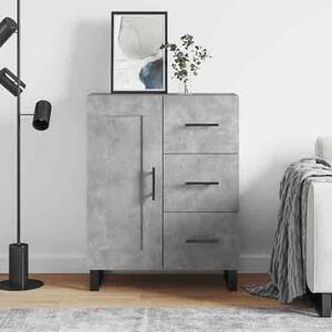 Avalon Wooden Sideboard With 1 Door 3 Drawers In Concrete Grey