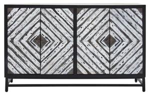 Orphee Wooden Sideboard With 4 Doors In Black