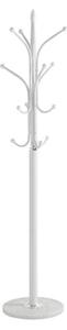 Imperia Metal Coat Stand With Marble Base In White