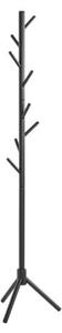 Flagstaff Solid Wood Coat Stand With 8 Hooks In Black