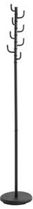 Erfurt Metal Coat Stand With 8 Hooks In Matt Black