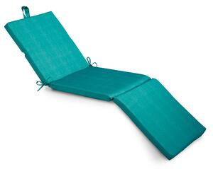 Plain Water Resistant Outdoor Lounger Pad 60cm x 180cm Green