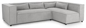 Beilla Polyster Fabric Corner Sofa Universal In Grey