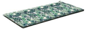 Jungle Water Resistant Outdoor Bench Pad 45cm x 125cm Green