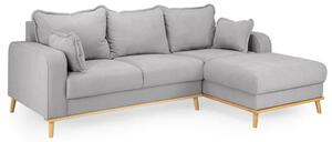 Buxton Fabric Right Hand Corner Sofa In Grey