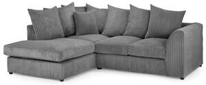 Hyeres Fabric Corner Sofa Left Hand In Grey