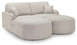 Ernie Fabric 3 Seater Sofa Bed In Beige