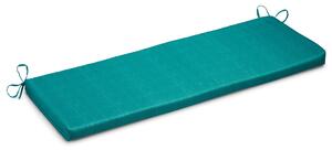 Plain Water Resistant Outdoor Bench Pad 45cm x 125cm Green