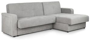 Kira Fabric Sofa Bed Corner In Grey