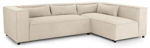 Beilla Polyster Fabric Corner Sofa Universal In Beige