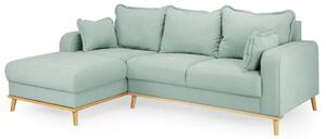 Buxton Fabric Left Hand Corner Sofa In Blue