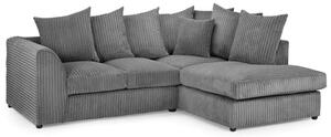 Hyeres Fabric Corner Sofa Right Hand In Grey