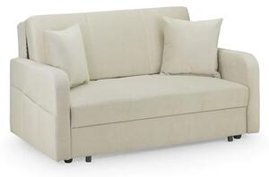 Palila Fabric 2 Seater Sofa Bed In Beige